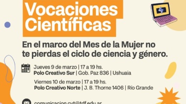 Se llevará a cabo un ciclo de charlas sobre ciencia y género en el marco del mes de la mujer