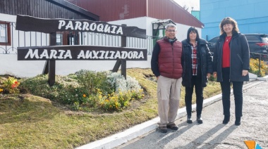 Urquiza y Martínez Allende visitaron la parroquia María Auxiliadora
