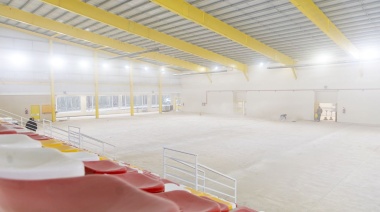 Comenzaron los trabajos finales del nuevo Gimnasio Polideportivo de Ushuaia