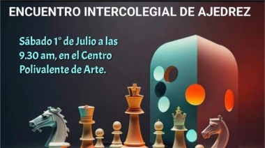 El Municipio acompañará el "Encuentro Intercolegial de Ajedrez" para estudiantes de nivel secundario