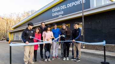 El gobernador Gustavo Melella encabezó la inauguración de la Casa del Deporte en Ushuaia