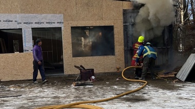 Incendio en el quincho del Ushuaia Rugby Club