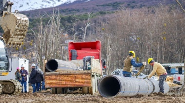 La DPOSS recibió nuevo material para la obra de azud y acueducto en Ushuaia