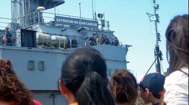 Zarpó hacia Ushuaia el aviso ARA “Estrecho de San Carlos”