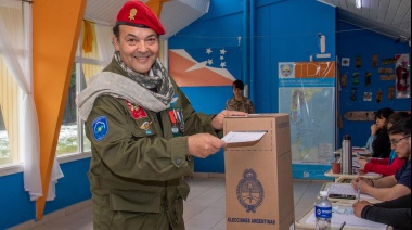 Luego de atravesar kilómetros de nieve votó el excombatiente con domicilio en Malvinas