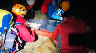Rescate nocturno de un turista bielorruso en Ushuaia