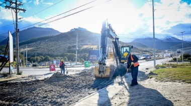 Iniciaron las tareas de repavimentación en la rotonda de Andorra y en un sector del barrio San Vicente
