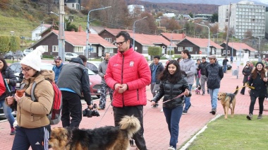 El Municipio acompañó la "Caninata" organizada por Amigos del Reino Animal Fueguino