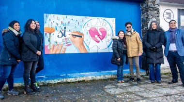 El Municipio presentó el mural por el "Día Mundial del Donante de Organos y Tejidos"