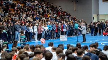 La comunidad educativa compartió la inauguración del “Polideportivo Maria Auxiliadora”