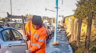 El Municipio multó a vecinos por no sacar el hielo de sus veredas