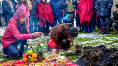 La municipalidad de Ushuaia acompañó la ceremonia a la Pachamama