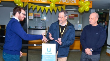 Ushuaia dio la bienvenida al vuelo inaugural de la ruta Ushuaia-Calafate de Flybondi