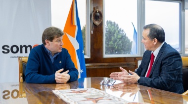 Melella recibió al consul de Chile en Ushuaia, Rodrigo Toledo