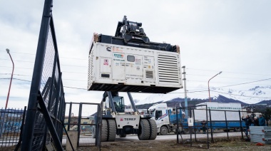 Arribaron a Ushuaia los primeros tres equipos móviles generadores de energía