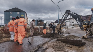 El Municipio realizó trabajos de reparación en calle Luis Vernet