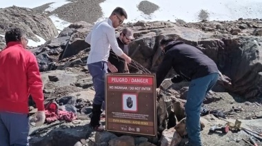 Recuerdan que se encuentra restringido el ingreso a las cuevas del Glaciar Vicinguerra