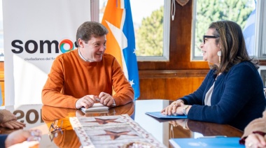 Melella recibió a la coordinadora residente de Naciones Unidas en Argentina Claudia Mojica