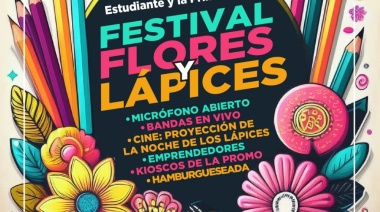 La Municipalidad llevará adelante este sábado 21 el "Festival Flores y Lápices" en la Casa de la Juventud