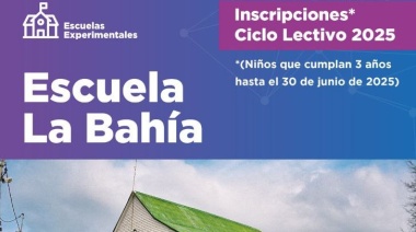 Apertura de inscripción para el ciclo lectivo 2025 de la Escuela Experimental "La Bahía"