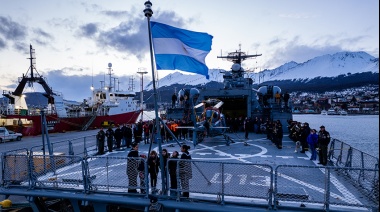 El destructor ARA “Sarandí” puso proa a la Base Naval Puerto Belgrano