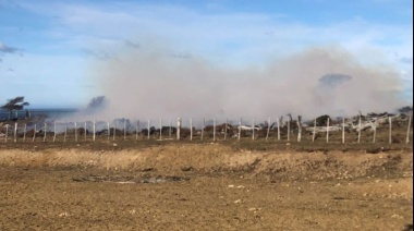 El incendio en Estancia La Fueguina estaría controlado pero no extinguido