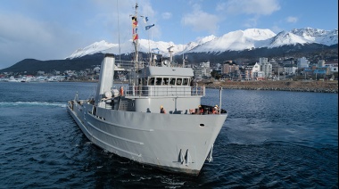 Zarpó de Ushuaia el aviso ARA “Teniente Olivieri”