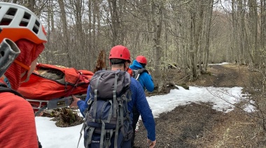 Una mujer debió ser rescatada en el sendero de Laguna Esmeralda