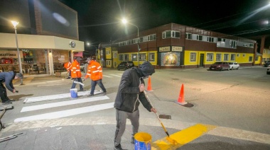 Avanzan los trabajos de limpieza y pintura en el casco centrico