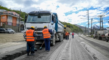 Avanzan a buen ritmo los trabajos en Héroes de Malvinas y Alem