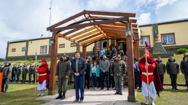 Melella acompañó a gendarmería en el 11° aniversario de la Agrupación XIX Tierra del Fuego