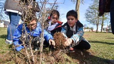 Tolhuin realizó jornada de forestación en el Día Internacional contra el Cambio Climático