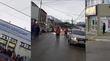 Balacera tras un acto del PJ en Ushuaia: Hay un herido y fue detenido el atacante