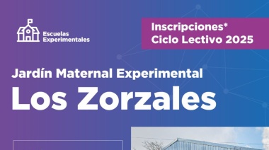 La Municipalidad abre las inscripciones para el ciclo lectivo 2025 del Jardín Maternal "Los Zorzales"