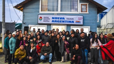 López y Pino inauguraron en Tolhuin una nueva sede del Centro Cultural, Social y Político Nueva Argentina