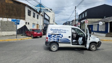 Violento choque en pleno centro de Ushuaia