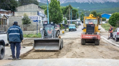 La Municipalidad realizó trabajos de bacheo en Congreso Nacional y Nello Magni