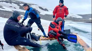 Primer Curso de Buceo en Aguas Polares realizado en una Base Antártica argentina