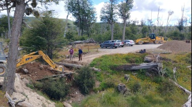 El Municipio de Tolhuin lleva adelante diversas tareas de infraestructura en la ciudad