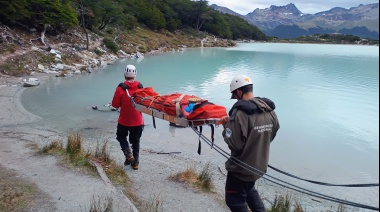 Una mujer fue rescatada en Laguna Esmeralda