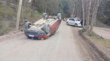 Vuelco en el barrio Dos banderas