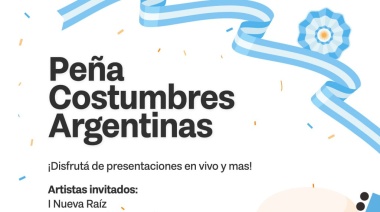 Llega la peña "Costumbres Argentinas: Tradición, cultura y comunidad en una noche única
