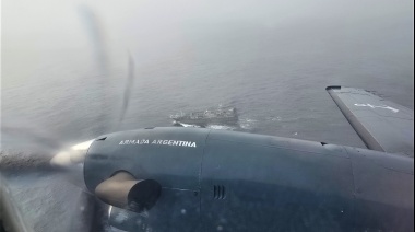 La Armada Argentina participó de una nueva operación de control y vigilancia del Mar Argentino