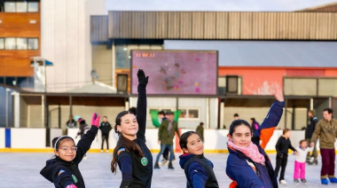 Se inauguró la temporada de la pista de hielo "Carlos Tachuela Oyarzún"