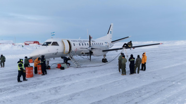 El Sistema de Armas Saab-340B realizó su primera evacuación aeromédica en la Antártida