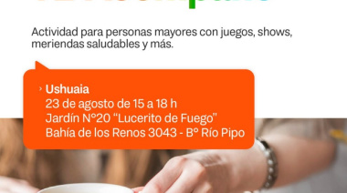 Té Acompañó: Continúa la propuesta que recorre los barrios de Ushuaia para compartir con las personas mayores