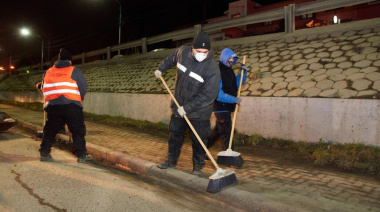 La Municipalidad concluyó la limpieza de la avenida Magallanes