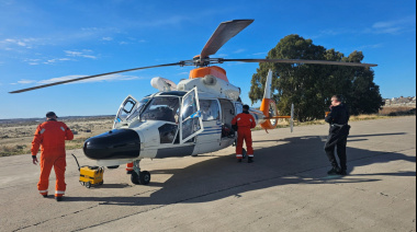 Rescate en el mar: Prefectura Naval aeroevacuó a un navegante accidentado