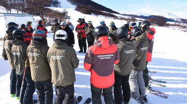 Personal del GEAM realizó actividades de entrenamiento en Alta Montaña