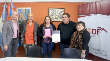 El Municipio firmó un convenio con la UNTDF para fortalecer el programa "Cocineritos, cuentos y relatos"